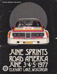 Programme cover of Road America, 05/06/1977