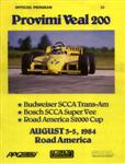 Programme cover of Road America, 05/08/1984