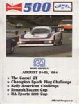 Programme cover of Road America, 26/08/1984