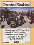 Programme cover of Road America, 04/08/1985