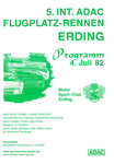 Programme cover of Erding, 04/07/1982