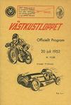Programme cover of Falkenbergs Motorbana, 20/07/1952