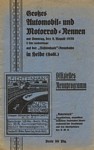 Programme cover of Fichtenhainbahn, 08/08/1926