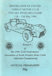 Programme cover of Finlake Park Hill Climb, 12/05/1996