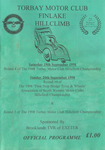 Programme cover of Finlake Park Hill Climb, 20/09/1998
