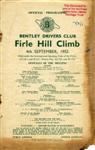 Programme cover of Firle Hill Climb, 04/09/1955