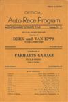 Programme cover of Fonda Speedway, 1930