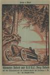 Programme cover of Freiburg Hill Climb, 16/08/1925