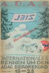 Programme cover of Freiburg Hill Climb, 1928
