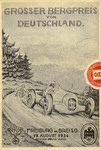 Programme cover of Freiburg Hill Climb, 19/08/1934