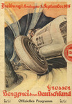 Programme cover of Freiburg Hill Climb, 01/09/1935