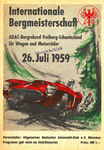 Programme cover of Freiburg Hill Climb, 26/07/1959