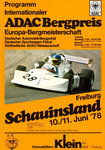 Programme cover of Freiburg Hill Climb, 11/06/1978