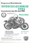 Programme cover of Friedrichroda Hill Climb, 22/06/1985