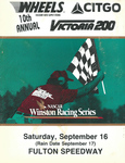 Programme cover of Fulton Speedway, 16/09/1995