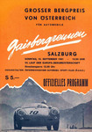 Programme cover of Gaisberg Hill Climb, 10/09/1961