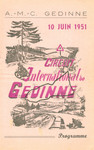 Programme cover of Gedinne, 10/06/1951