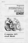 Programme cover of Gemert, 08/08/1971