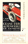 Programme cover of Geneva, 07/06/1931
