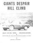 Programme cover of Giants' Despair Hill Climb, 30/07/1966