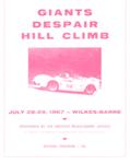 Programme cover of Giants' Despair Hill Climb, 29/07/1967