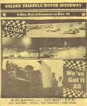 Programme cover of Golden Triangle Raceway, 03/08/1985