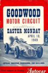 Programme cover of Goodwood Motor Circuit, 18/04/1949