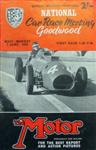 Programme cover of Goodwood Motor Circuit, 07/06/1954