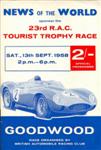 Programme cover of Goodwood Motor Circuit, 13/09/1958