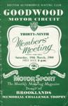 Programme cover of Goodwood Motor Circuit, 19/03/1960