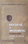 Programme cover of Goodwood Motor Circuit, 14/07/1962