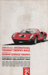 Programme cover of Goodwood Motor Circuit, 29/08/1964