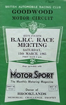Programme cover of Goodwood Motor Circuit, 13/03/1965