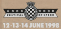 Car sticker for Goodwood Motor Circuit, 14/06/1998