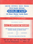 Programme cover of Grand Central Circuit (ZAF), 30/11/1957