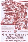 Programme cover of Grattan Raceway, 22/08/1993