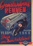 Programme cover of Grenzlandring, 11/09/1949