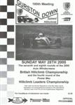 Programme cover of Gurston Down Hill Climb, 28/05/2000