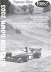 Programme cover of Gurston Down Hill Climb, 25/05/2003