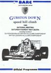 Programme cover of Gurston Down Hill Climb, 27/05/1990