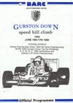 Programme cover of Gurston Down Hill Climb, 17/06/1990