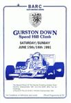 Programme cover of Gurston Down Hill Climb, 16/06/1991