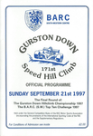 Programme cover of Gurston Down Hill Climb, 21/09/1997
