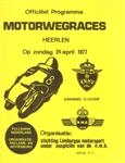 Programme cover of Heerlen, 24/04/1977