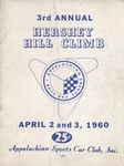 Programme cover of Hershey Hill Climb, 03/04/1960