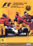 Programme cover of Hockenheimring, 01/08/1999