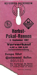 Ticket for Hockenheimring, 03/09/1967