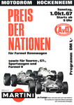 Programme cover of Hockenheimring, 01/10/1967