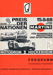 Programme cover of Hockenheimring, 15/09/1968