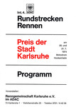 Programme cover of Hockenheimring, 21/07/1974